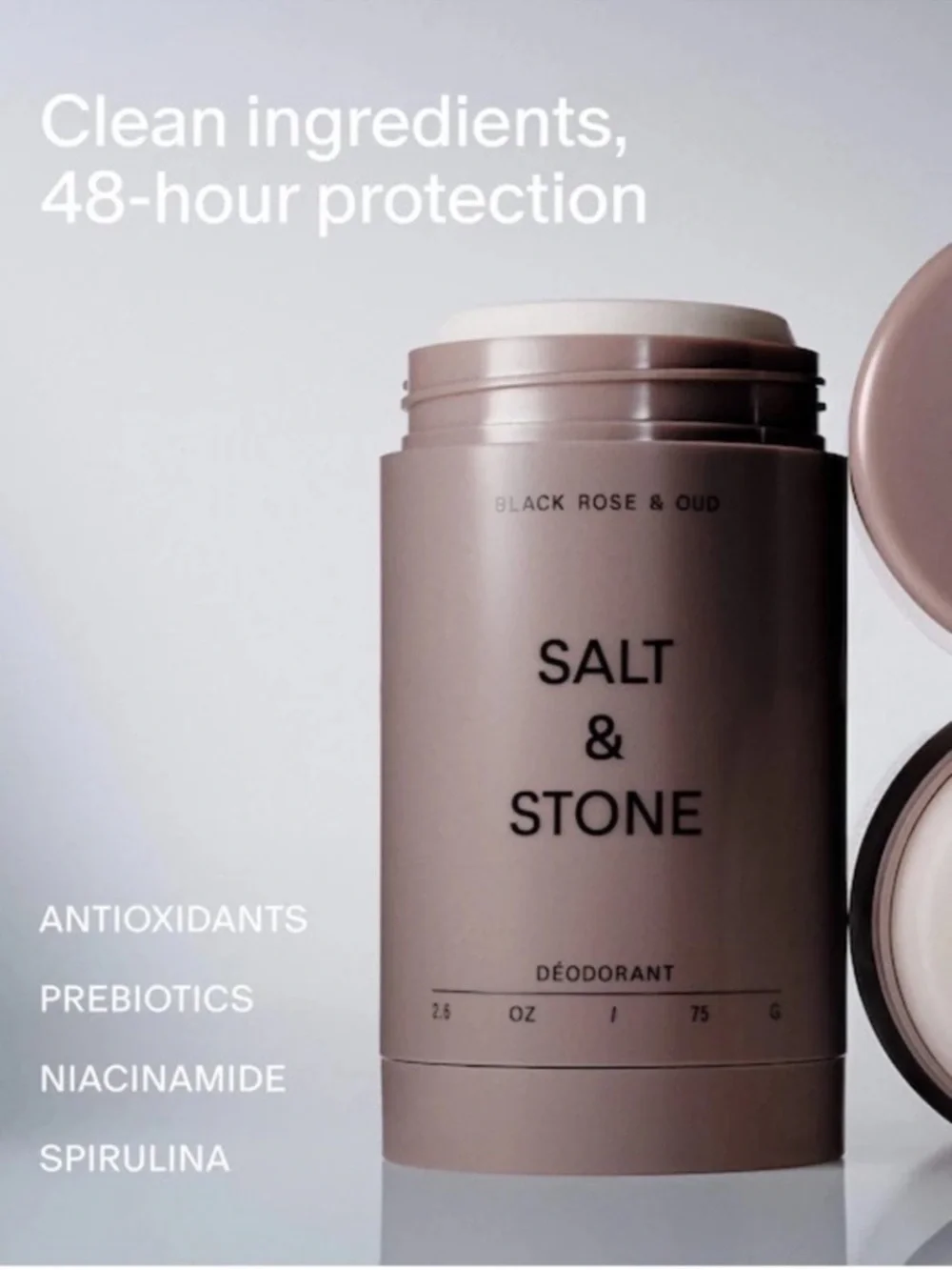 🆕NIB SALT & STONE Black Rose & Oud Women’s Deodorant & Fragrance Set 🥀